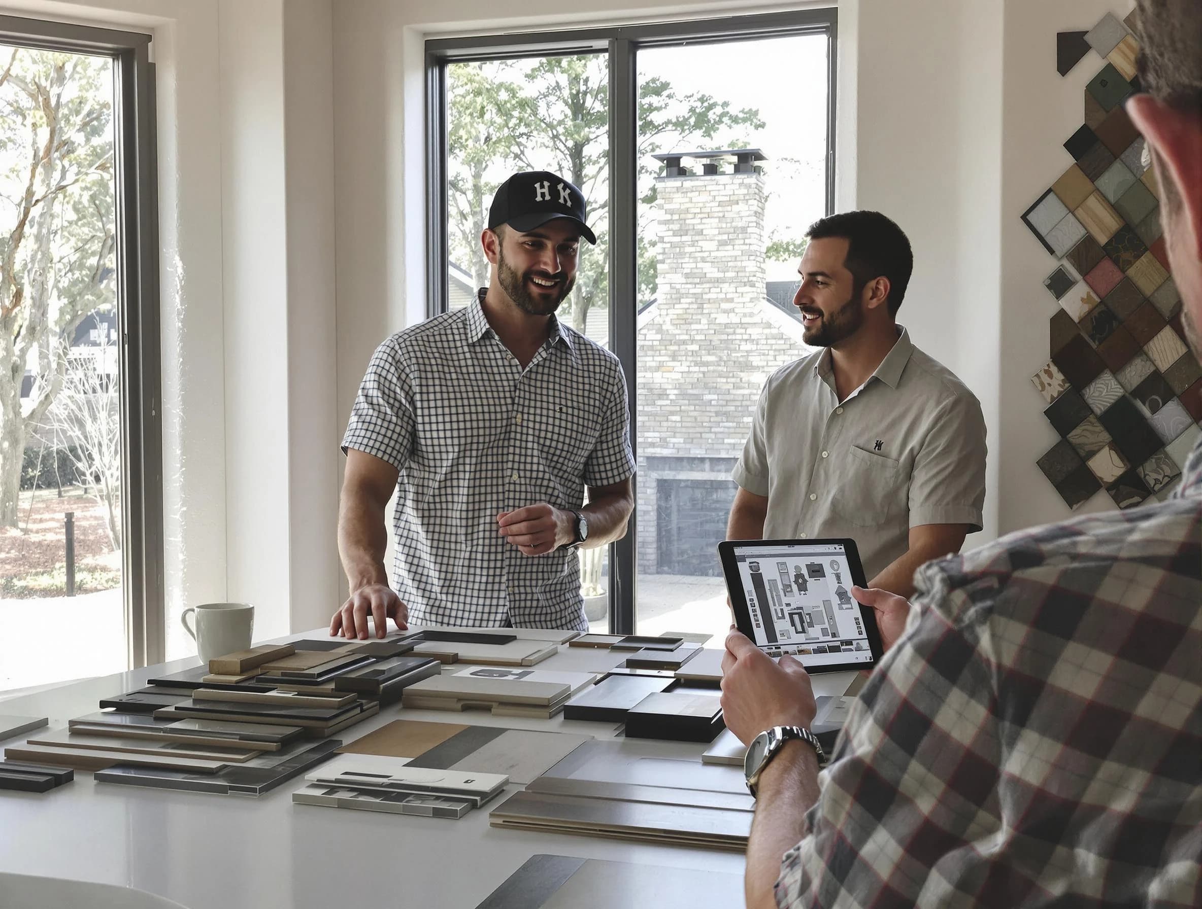 Hoover Chimney Sweep remodeling a chimney and fireplace in Hoover, AL