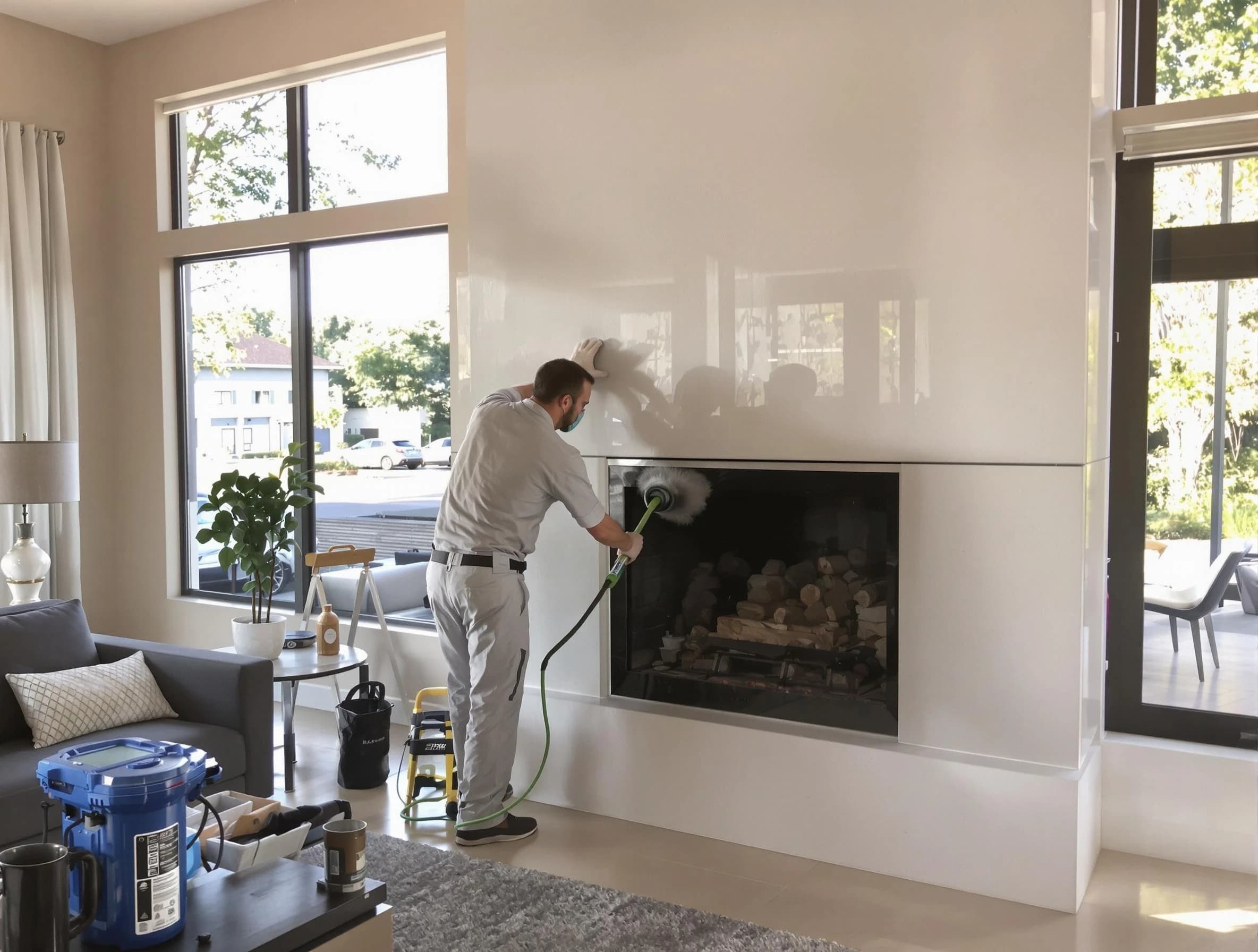 Hoover Chimney Sweep performing thorough soot removal in Hoover, AL