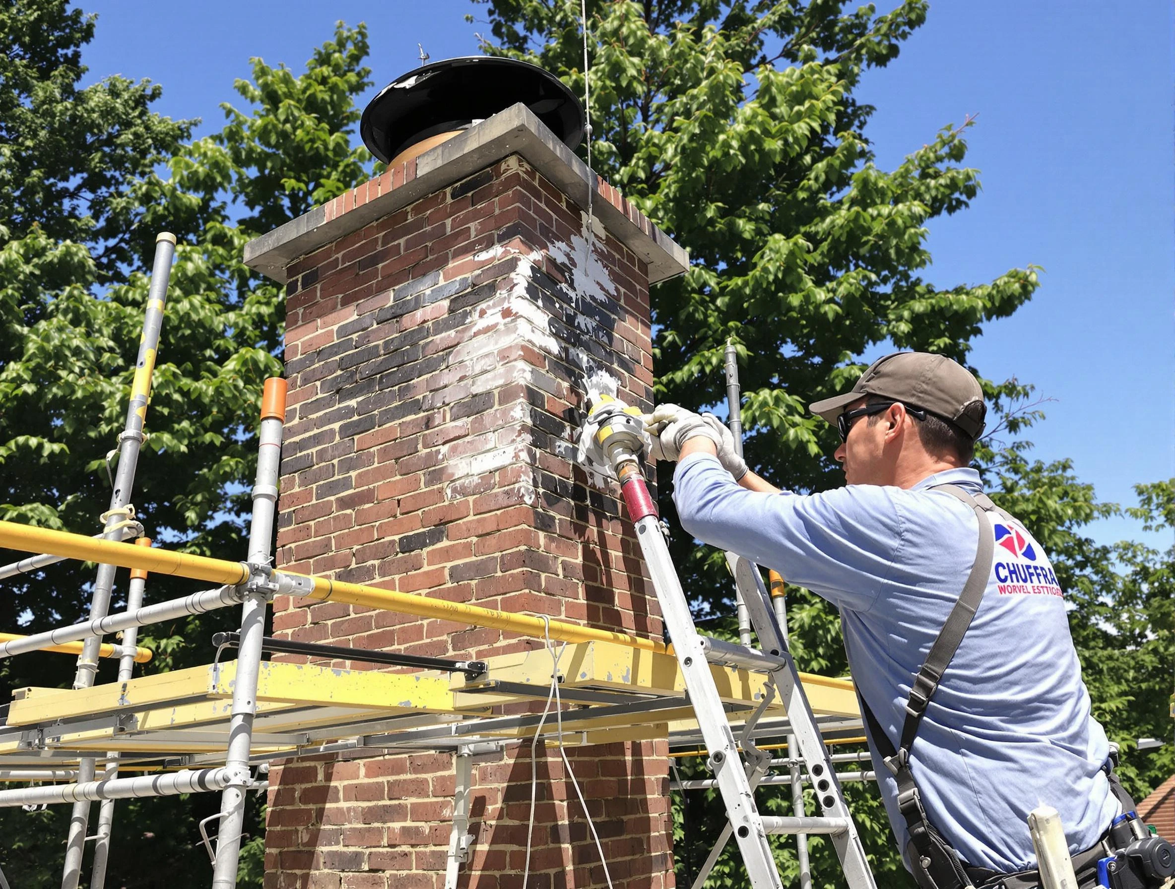 Structural chimney repair by Hoover Chimney Sweep in Hoover, AL